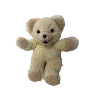 Snuggle Teddy Bear Plush Toy Cream Soft Fleece 10" Lever Brothers Russ Stuffed